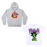 ANARCHY HOODIE + ALIEN PUNK T-SHIRT
